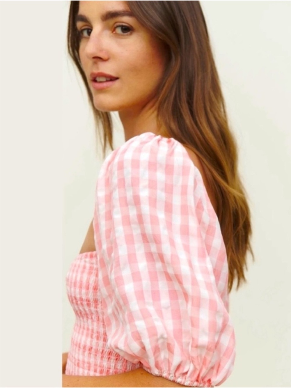 Reformation Rupert Dress in Pink Checkered - Picture 2 of 7